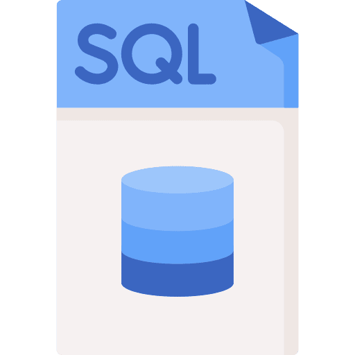 Sql files and folders archive extension icon Sql files and folders archive extension icon
