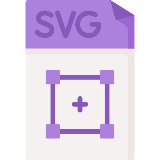Svg format archive file icon