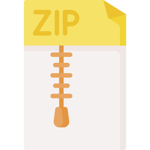 Zip files and folders zip extension icon Zip files and folders zip extension icon