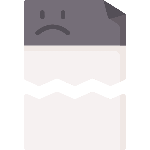 Broken files and folders broken corrupted icon Broken files and folders broken corrupted icon