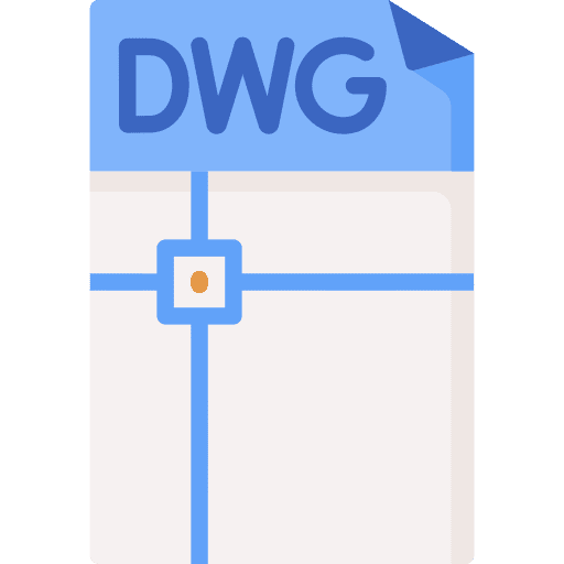 Dwg archive extension format icon Dwg archive extension format icon