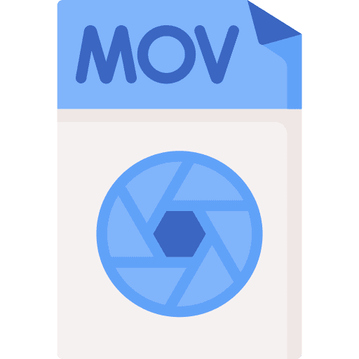 Mov archive files and folders extension icon Mov archive files and folders extension icon