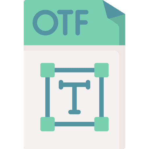 Otf file extension files and folders icon Otf file extension files and folders icon