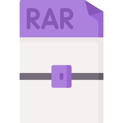 Rar document file archive icon Rar document file archive icon