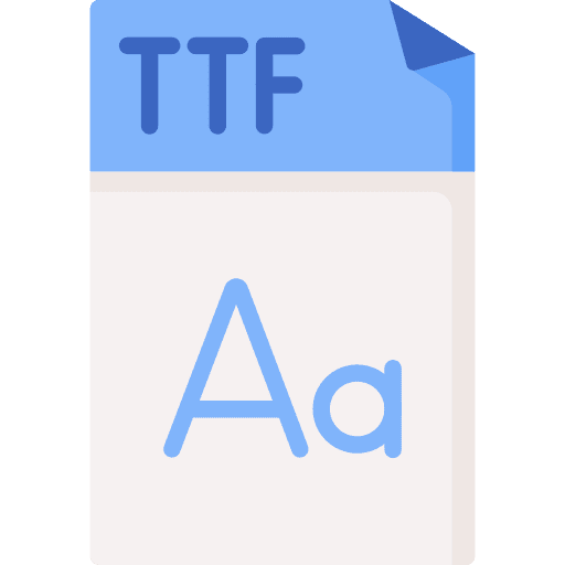 Ttf ttf file format icon Ttf ttf file format icon
