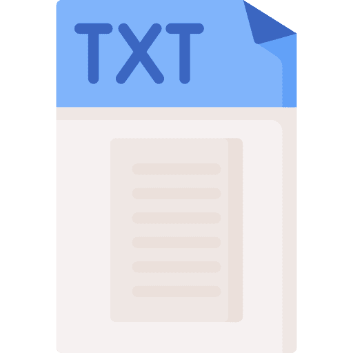 Txt format txt file icon Txt format txt file icon