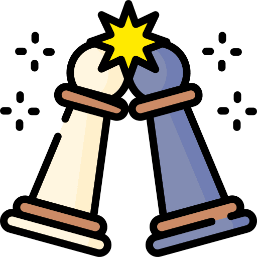 Confrontation clash communications board game icon Confrontation clash communications board game icon