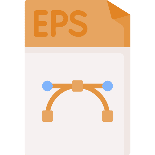 Eps format document files and folders icon Eps format document files and folders icon