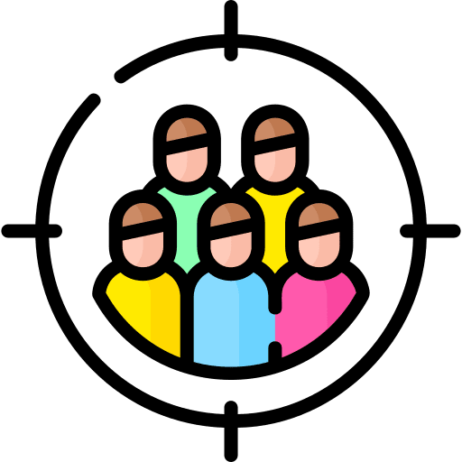 Focus group target advertisement icon