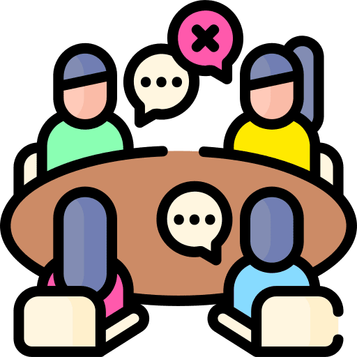 Meeting reunion staff group icon