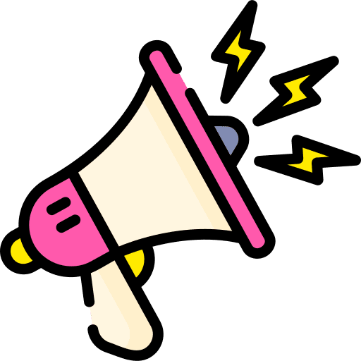 Megaphone marketing advertising call to action icon