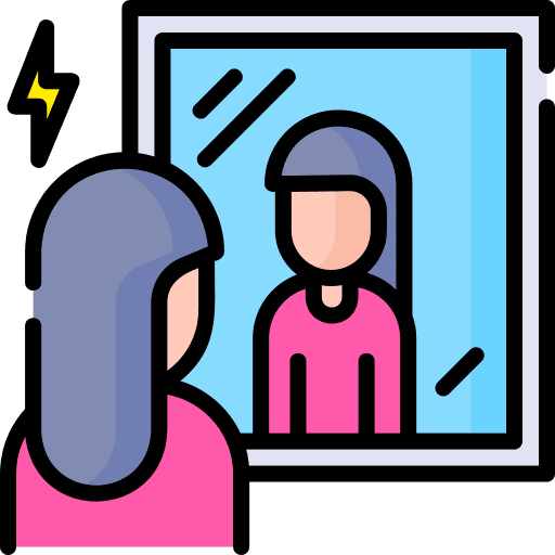 Self confrontation self confrontation woman miscellaneous icon