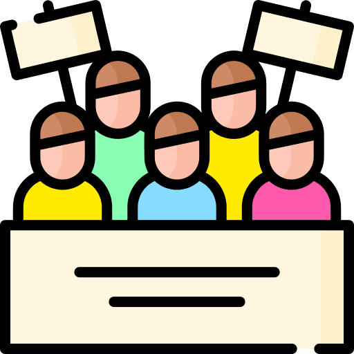 Strike vindication people strike icon