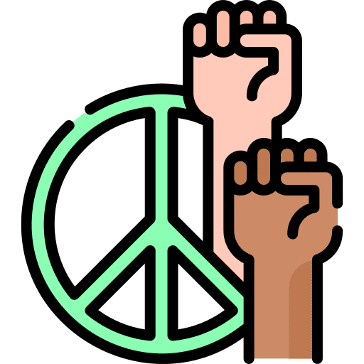 No violence black lives matter symbol empowerment icon No violence black lives matter symbol empowerment icon
