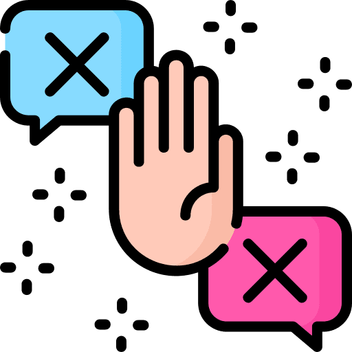 Third party stop no third party icon Third party stop no third party icon