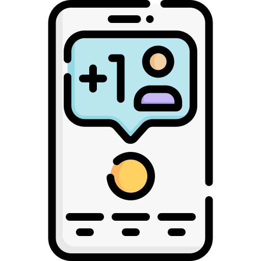 Follower mobile phone online instagram icon