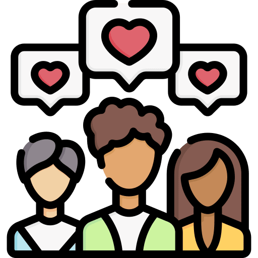 Rating social media rating influencer icon