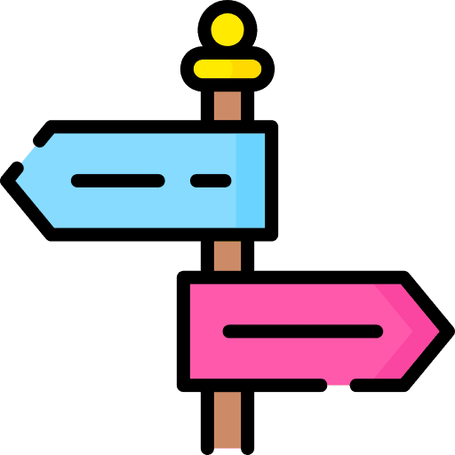 Signpost pointer direction signboard icon Signpost pointer direction signboard icon