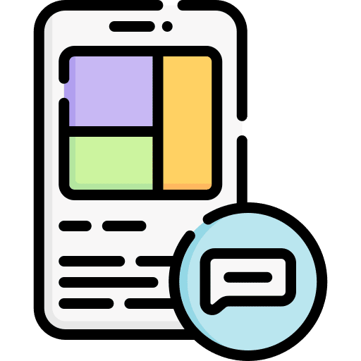 Comment conversation marketing technology icon Comment conversation marketing technology icon