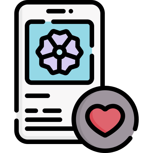 Like social media communications heart icon Like social media communications heart icon