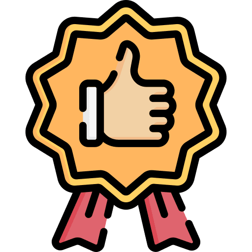 Review marketing award thumbs up icon