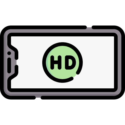 High definition high definition electronics smartphone icon High definition high definition electronics smartphone icon