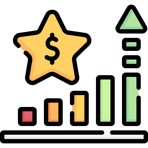 Increase bar chart marketing line bars icon Increase bar chart marketing line bars icon
