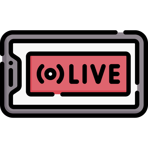 Live influencer live smartphone icon Live influencer live smartphone icon