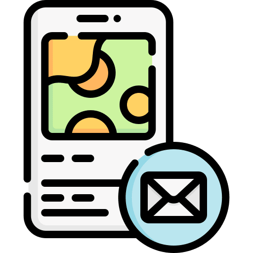 Message mobile phone mail communications icon Message mobile phone mail communications icon