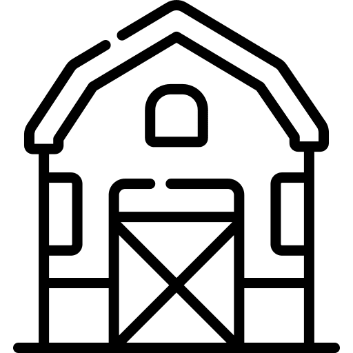 Barn barn farming granary icon