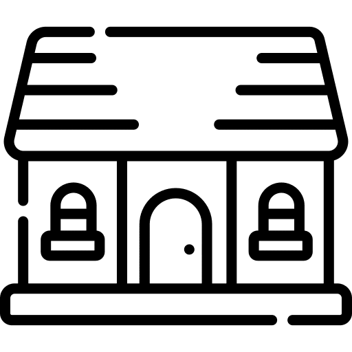 Cottage home shelter countryside icon Cottage home shelter countryside icon