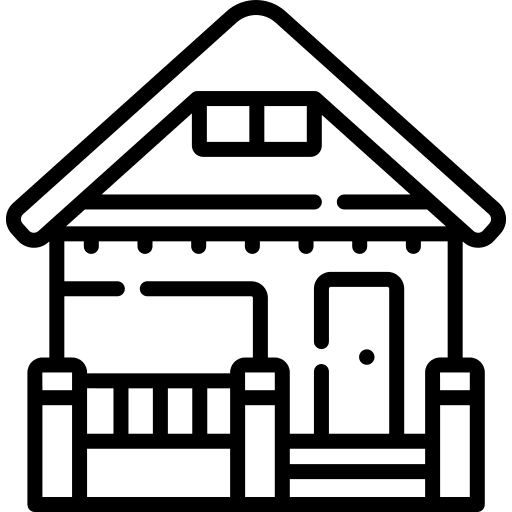 Cottage house countryside wooden house icon Cottage house countryside wooden house icon