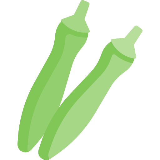 Okra vegetarian food okra icon Okra vegetarian food okra icon