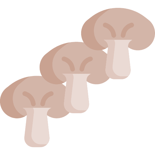 Mushroom diet food and restaurant healthy food icon Mushroom diet food and restaurant healthy food icon