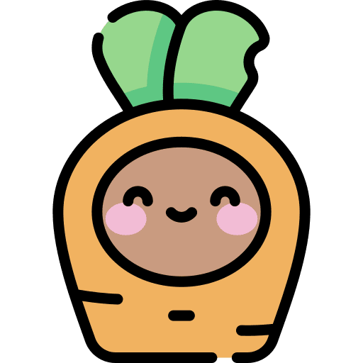 Carrot party afro user icon Carrot party afro user icon