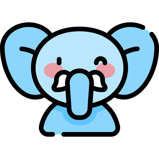 Elephant avatar wild life costume icon Elephant avatar wild life costume icon