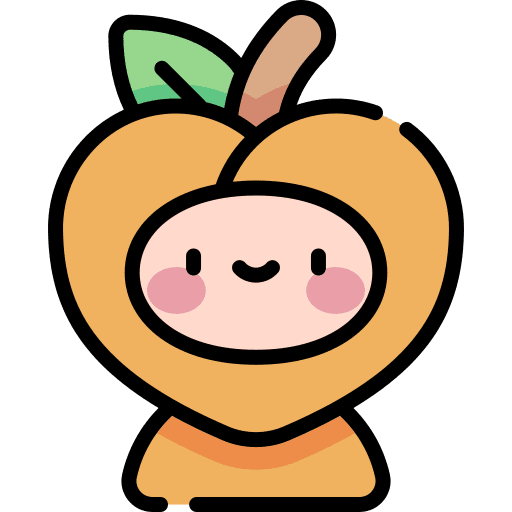 Peach peach carnival party icon Peach peach carnival party icon