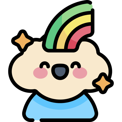 Rainbow rainbow party costume icon Rainbow rainbow party costume icon
