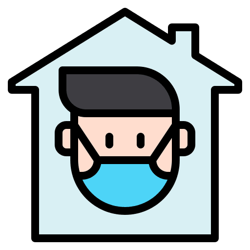 Quarantine social medical mask healthcare icon