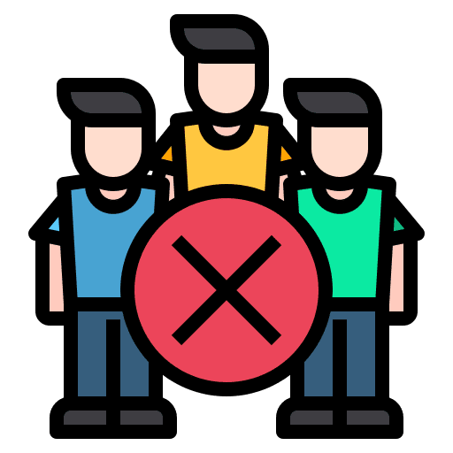 Social distancing healthcare social people icon