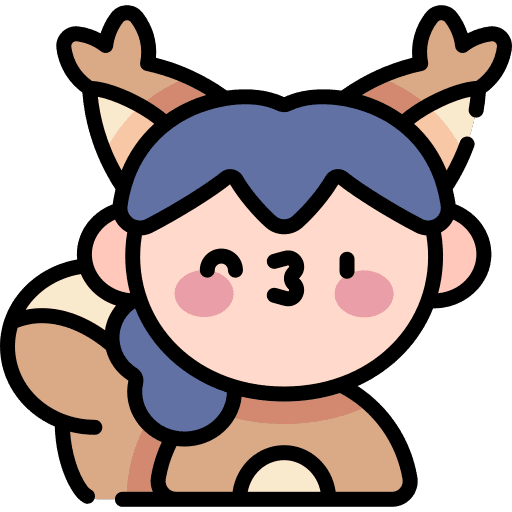 Squirrel caucasian carnival girl icon Squirrel caucasian carnival girl icon