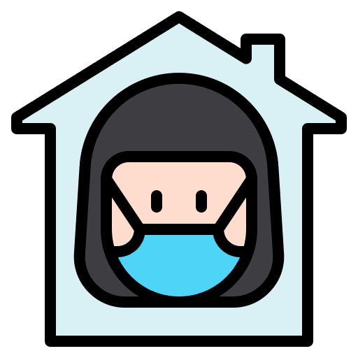 Quarantine house quarantine medical mask icon Quarantine house quarantine medical mask icon
