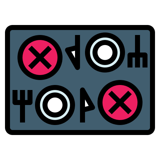 Restaurant healthcare dinning table coronavirus icon Restaurant healthcare dinning table coronavirus icon