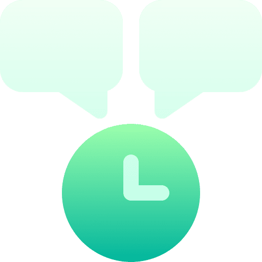 Chatting time and date chat box speech bubble icon Chatting time and date chat box speech bubble icon