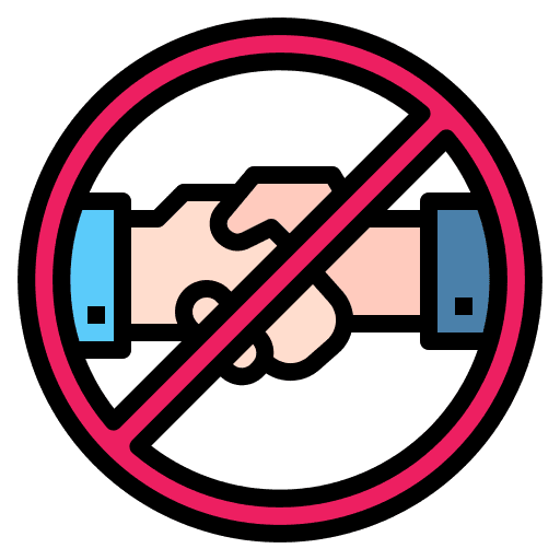 Hand shake hand shake social distance icon Hand shake hand shake social distance icon