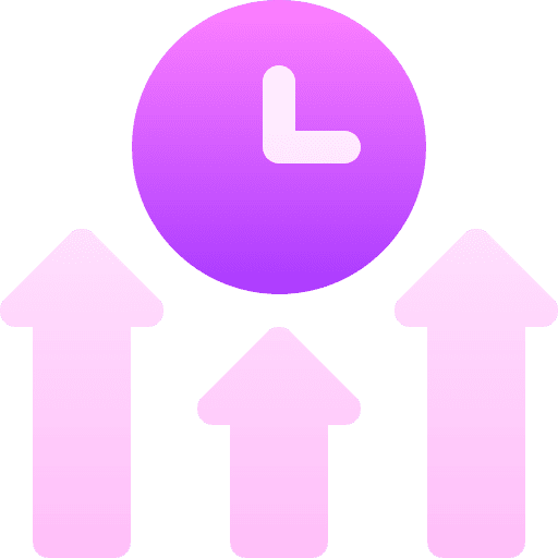 Productivity gear time management efficiency icon