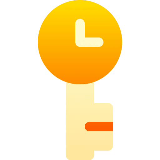 Key clock key time and date icon Key clock key time and date icon