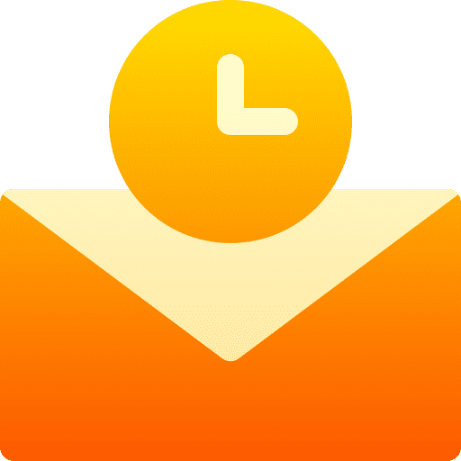 Time mail time send icon Time mail time send icon