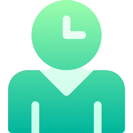 Time management lifespan user dedication icon Time management lifespan user dedication icon