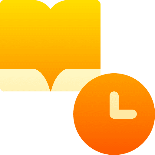 Book time and date time study icon Book time and date time study icon